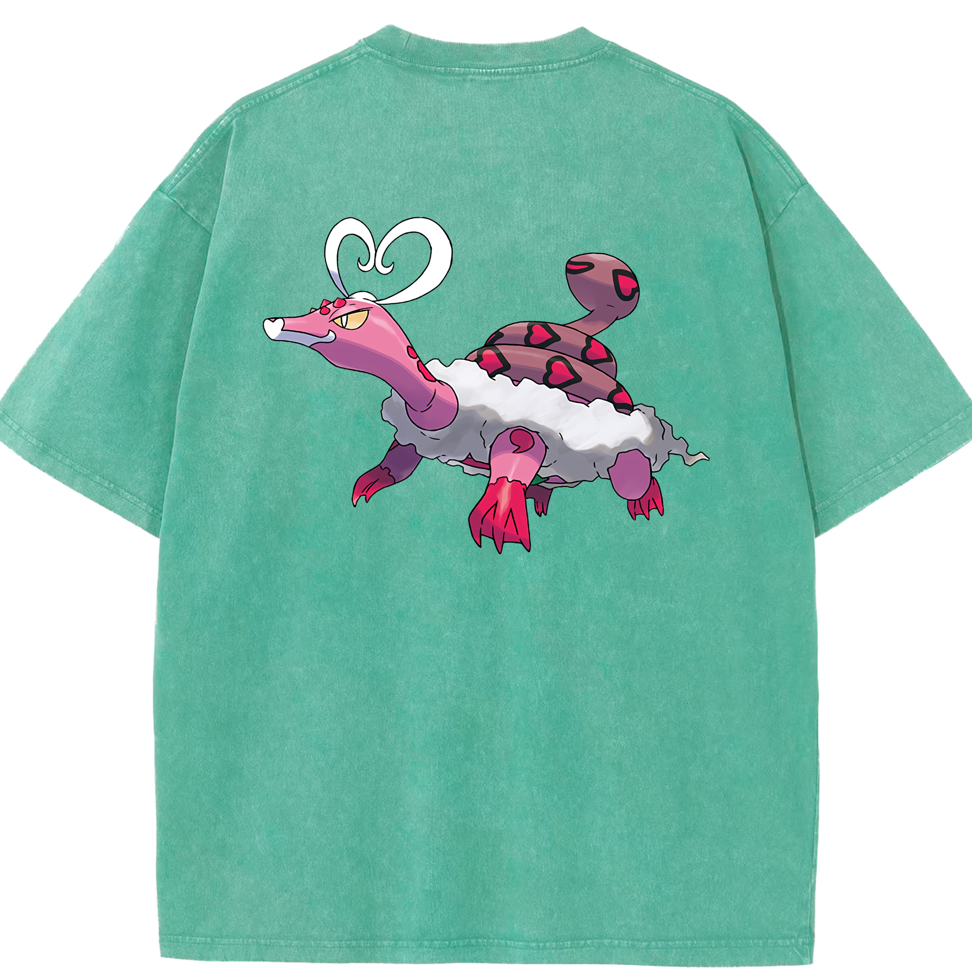 （画像用） ポケットモンスター Pokémon 綿100% ヴィンテージ風 半袖Tシャツ（背面プリント）